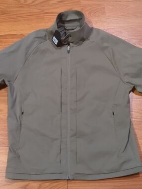 Vollebak Lightweight Olive Green Zip-Up Jacket